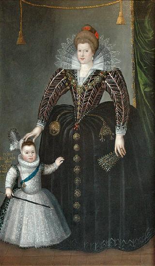 Charles Martin Portrait of Maria de' Medici and her son Louis XIII Germany oil painting art